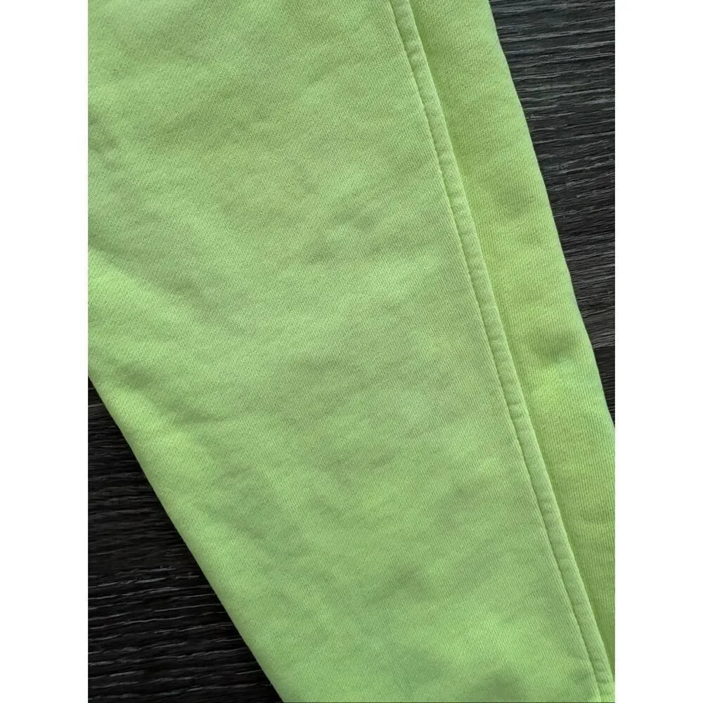 Lululemon Scuba High-Rise French Terry Jogger Neon Highlight Yellow Womens 4